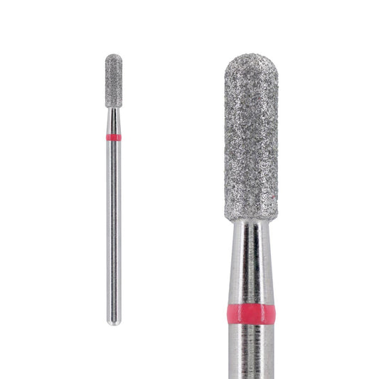 Cylinder, Rounded Tip, 3.1mm, Diamond Nail Bit, Medium Grit.