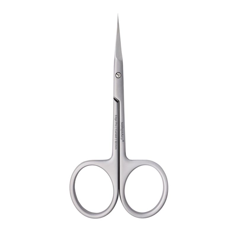 Professional Cuticle Scissors, Curved Tip, 22mm