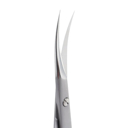 Professional Cuticle Scissors, Curved Tip, 22mm