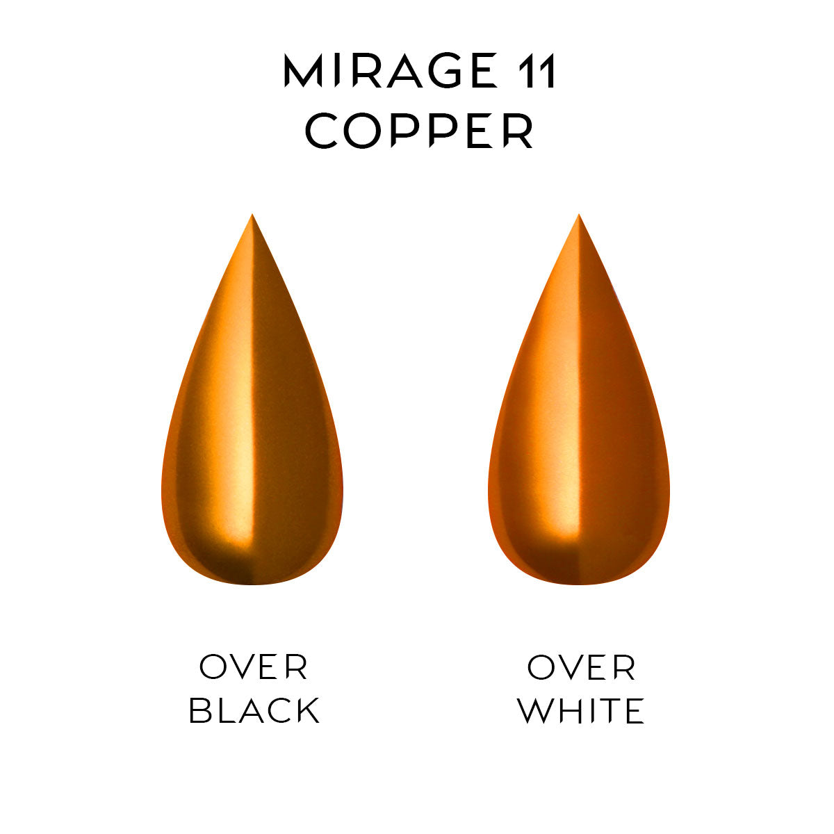 Nailspiracy MIRAGE metallic chrome nail powder in copper