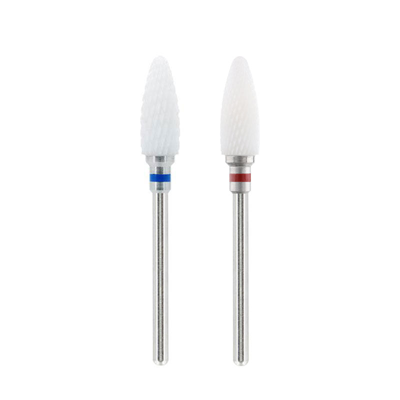Ceramic Nail Drill Bit - Corn, 5.1mm, Coarse, Right/Left Hand (two-way)