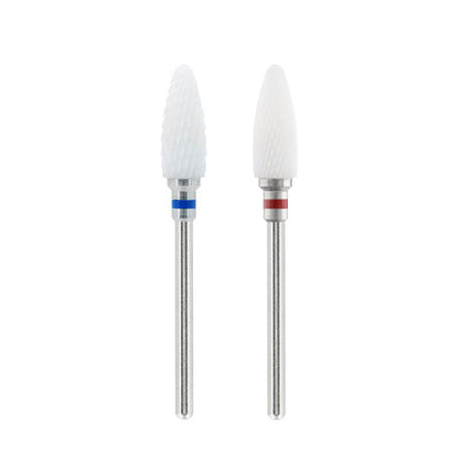 Ceramic Nail Drill Bit - Corn, 5.1mm, Coarse, Right/Left Hand (two-way)