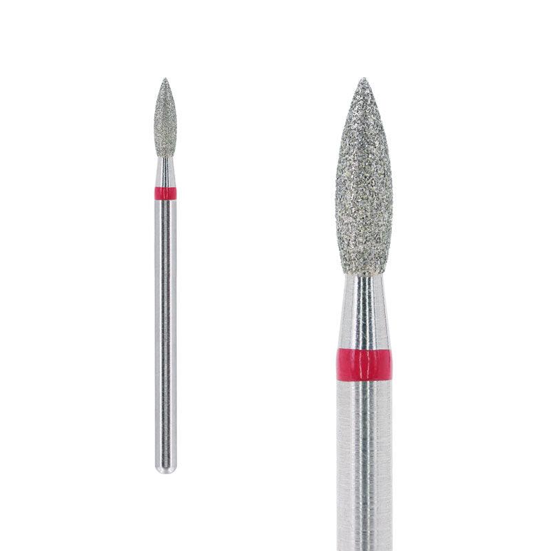 Nailspiracy Diamond Nail Drill Bit - Flame, 2.3 mm, Medium Grit