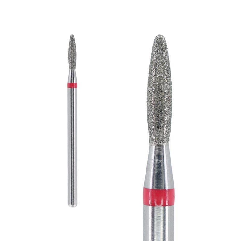 Nailspiracy Diamond Nail Drill Bit - Rounded Flame, 1.8mm, Medium grit