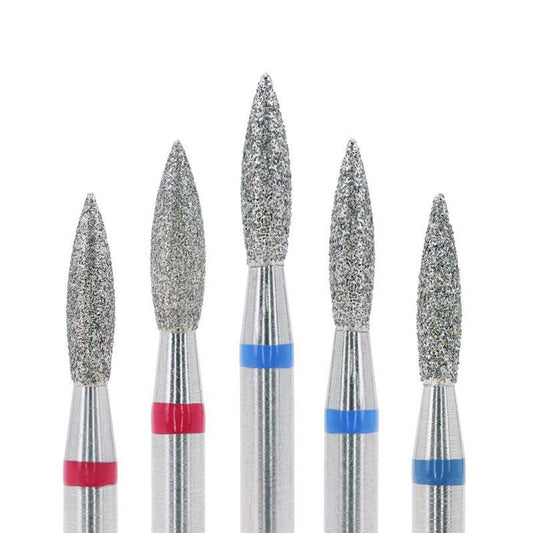 Diamond Nail Drill Bit - Flame, 1.8mm-2.3mm