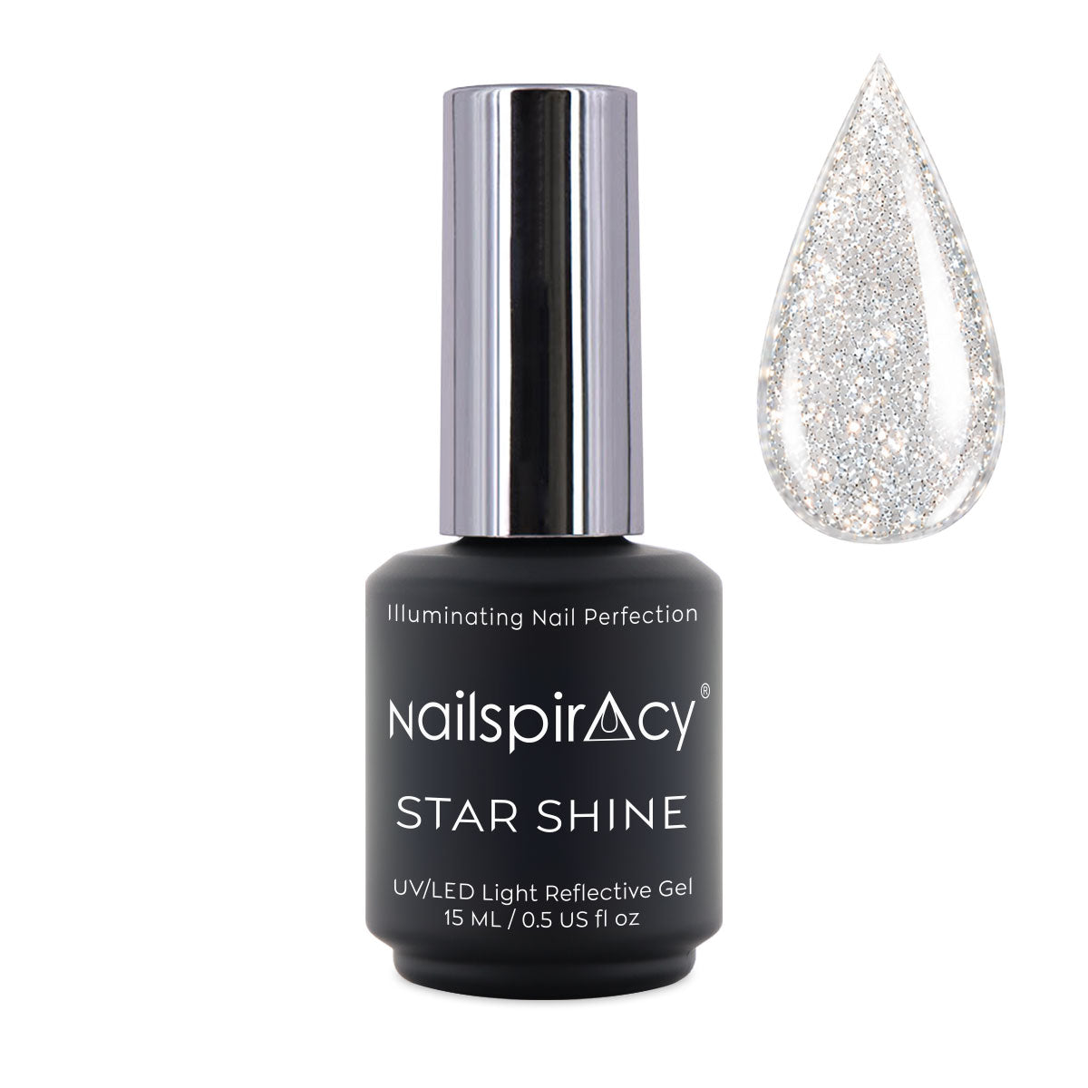 Nailspiracy STAR SHINE light-reflective top coat, 15g