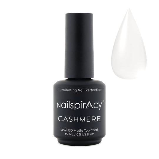 No-Wipe Matte Top Coat - CASHMERE, 15g
