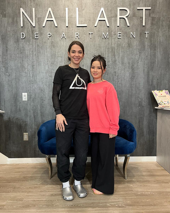 Nailspiracy Academy student with certificate