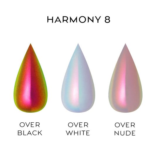 Nailspiracy chrome powder collection harmony 8