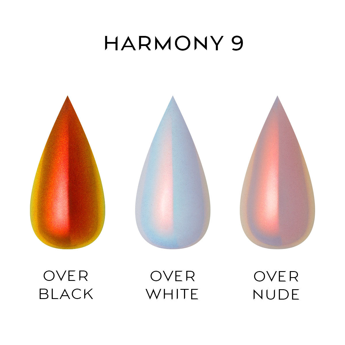 Nailspiracy squash chrome powder collection harmony 9