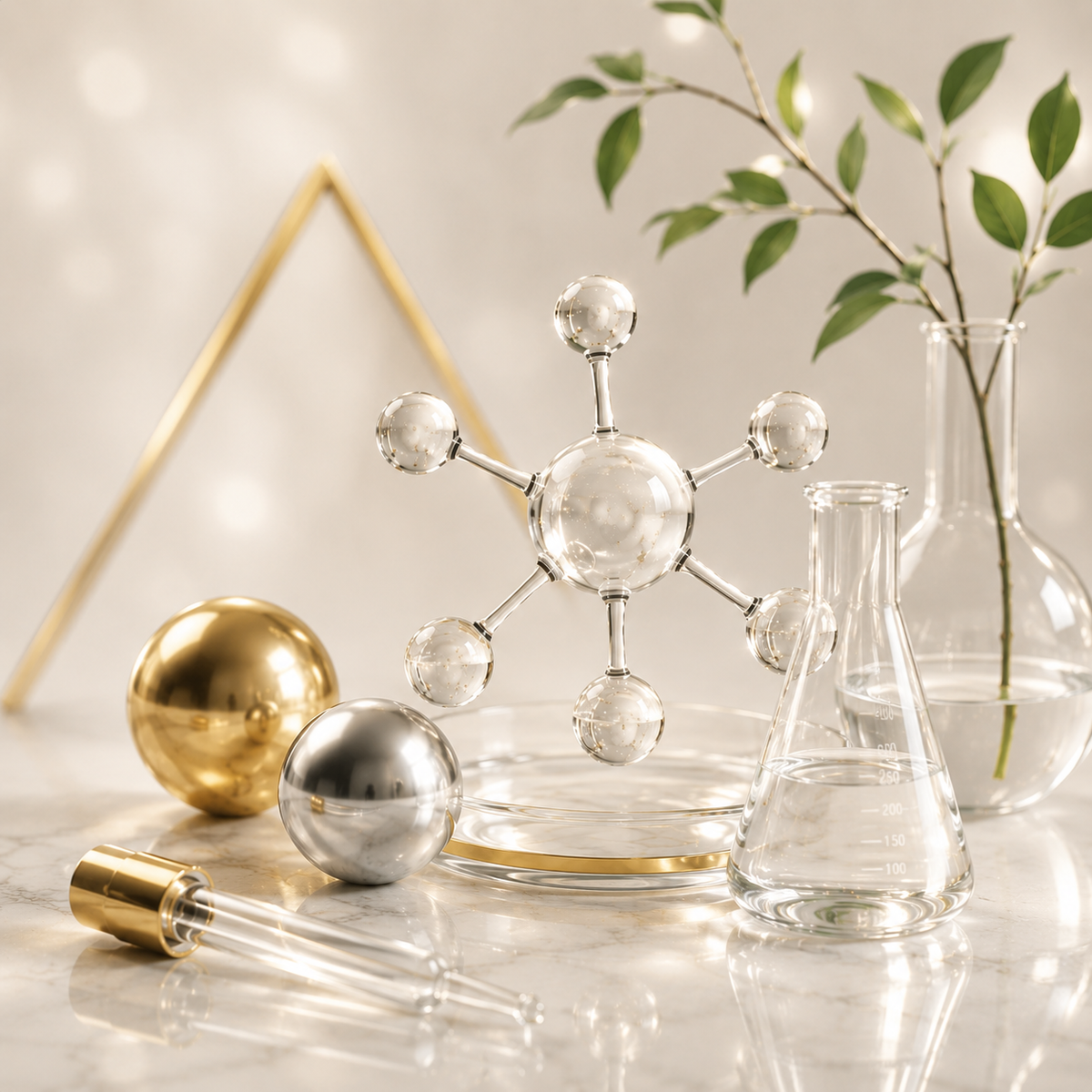 Luxury scientific nail product regulation visual